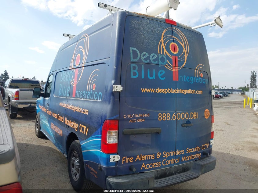 2012 Nissan Nv 2500 Nv2500 Hd S V8 blue van gasoline 1N6AF0LYXCN110952 photo #4