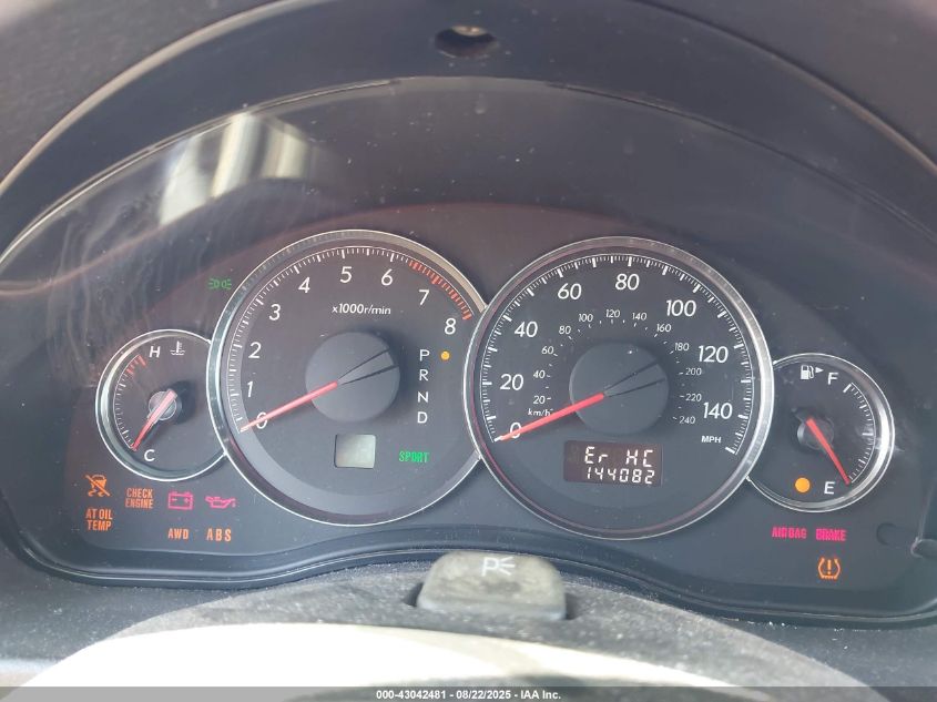 2009 Subaru Legacy 2.5I VIN: 4S3BL616397235938 Lot: 43042481