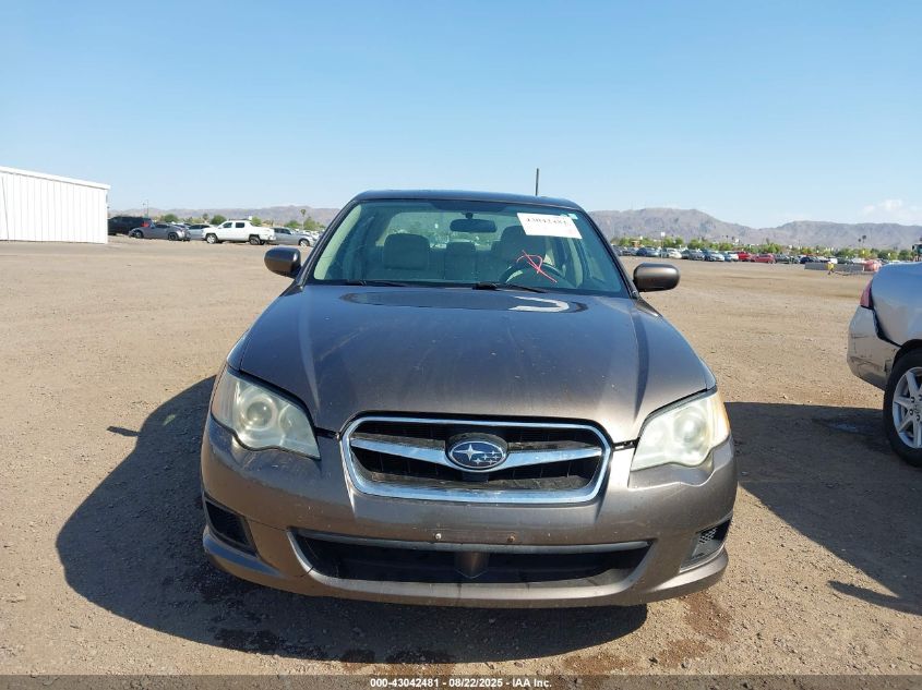 2009 Subaru Legacy 2.5I VIN: 4S3BL616397235938 Lot: 43042481
