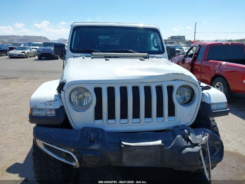 2019 Jeep Wrangler Unlimited Sahara 4X4 VIN: 1C4HJXEG9KW553082 Lot: 43042793
