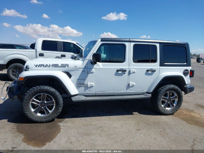 2019 Jeep Wrangler Unlimited Sahara 4X4 VIN: 1C4HJXEG9KW553082 Lot: 43042793