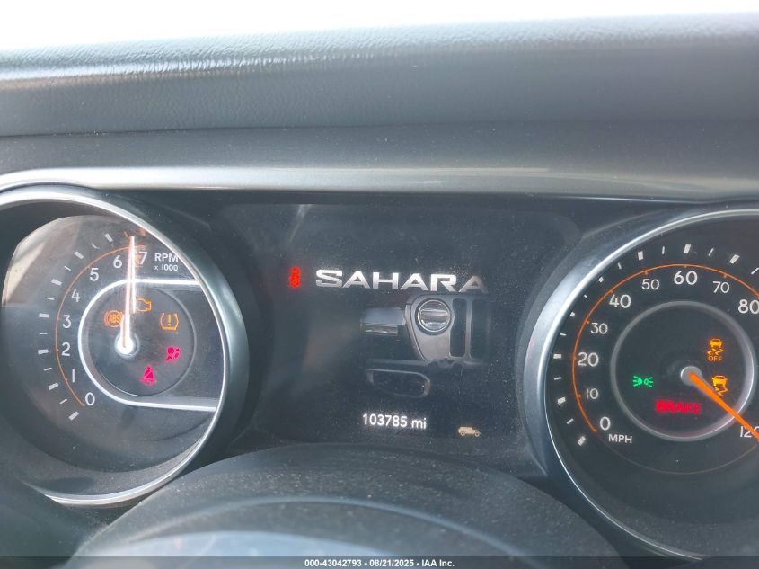 2019 Jeep Wrangler Unlimited Sahara 4X4 VIN: 1C4HJXEG9KW553082 Lot: 43042793