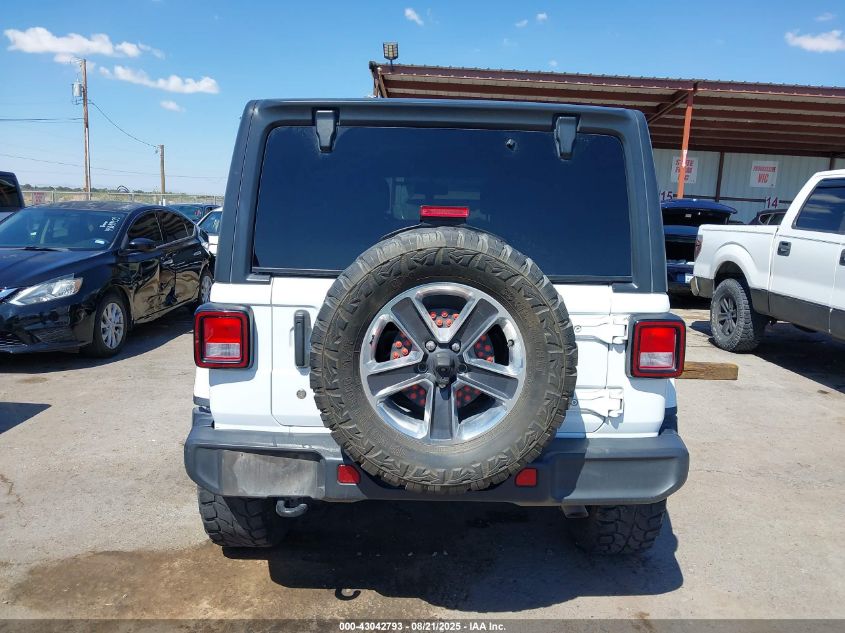 2019 Jeep Wrangler Unlimited Sahara 4X4 VIN: 1C4HJXEG9KW553082 Lot: 43042793