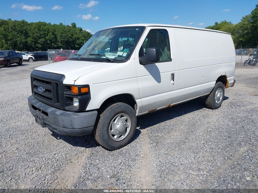 2008 Ford E-250 Commercial/Recreational white van gasoline 1FTNE24L88DA02395 photo #3