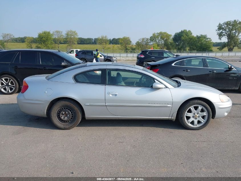 2001 Chrysler Sebring Lxi VIN: 4C3AG52H61E042941 Lot: 43043017