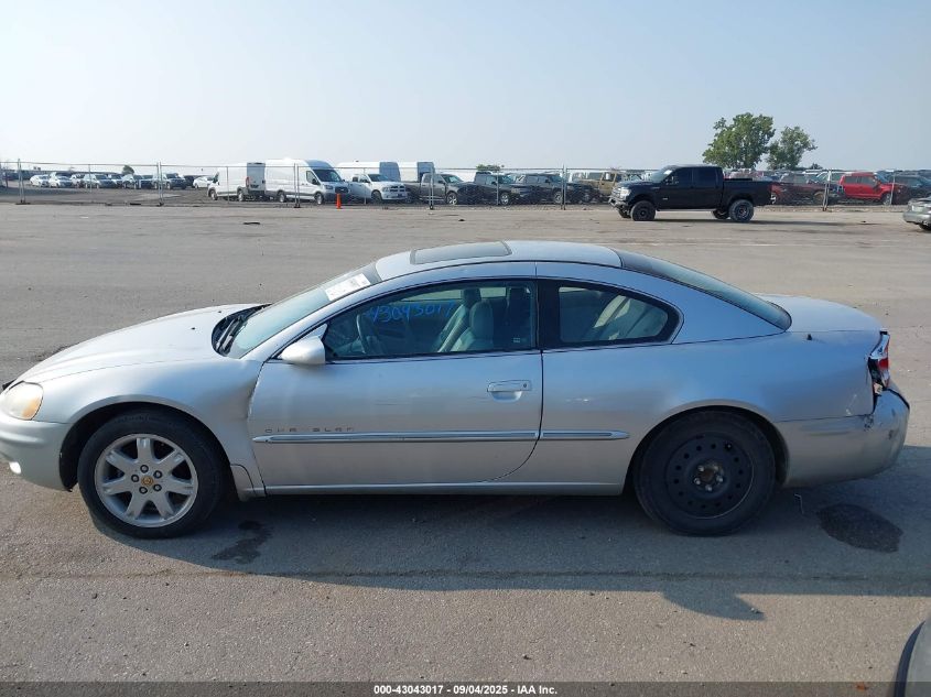 2001 Chrysler Sebring Lxi VIN: 4C3AG52H61E042941 Lot: 43043017