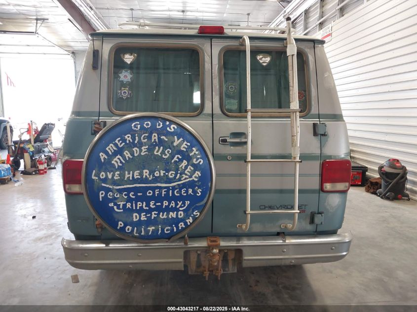 1995 Chevrolet G20 VIN: 1GBEG25HXSF214221 Lot: 43043217