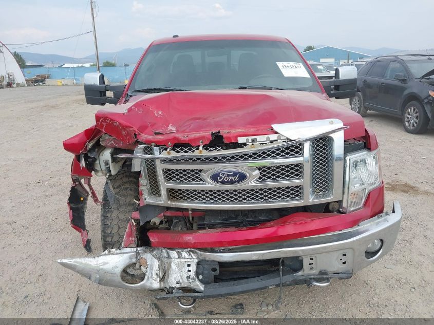 2012 Ford F-150 Lariat VIN: 1FTFW1ET8CFB10913 Lot: 43043237