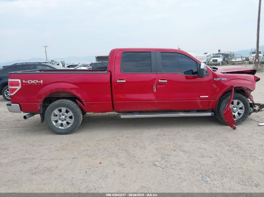 2012 Ford F-150 Lariat VIN: 1FTFW1ET8CFB10913 Lot: 43043237