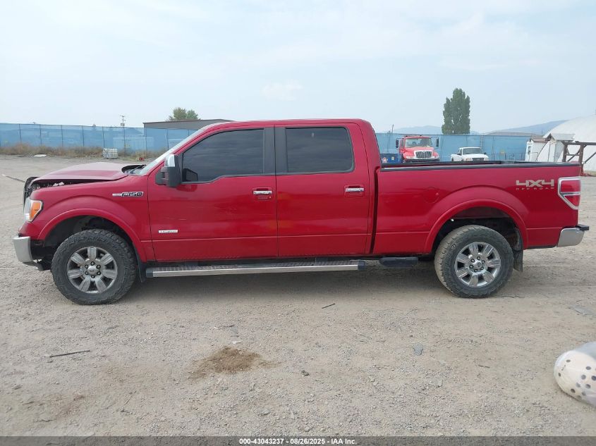 2012 Ford F-150 Lariat VIN: 1FTFW1ET8CFB10913 Lot: 43043237