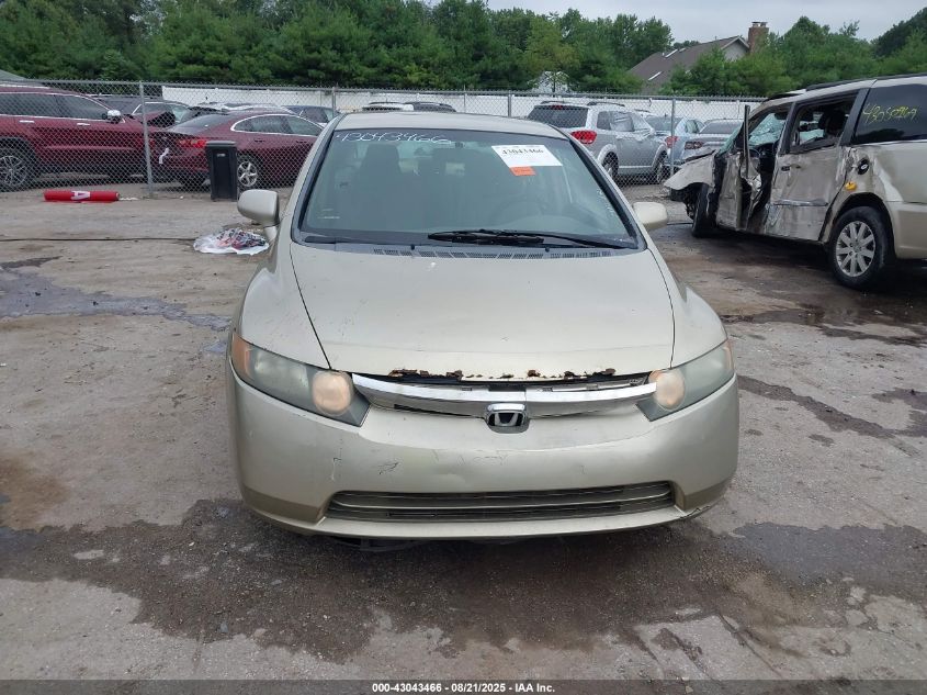 2007 Honda Civic Lx VIN: 1HGFA16567L123845 Lot: 43043466