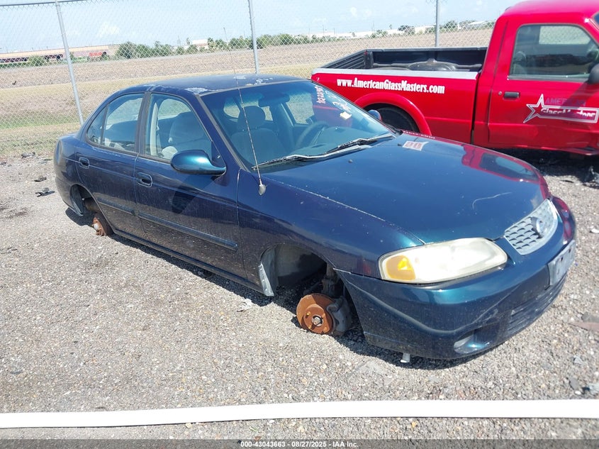 2003 Nissan Sentra Gxe green sedan gasoline 3N1CB51D43L815897 photo #1