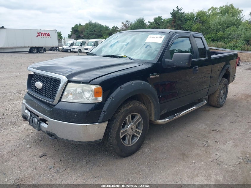 2007 Ford F-150 Fx4/Lariat/Xl/Xlt black truck flexible 1FTPX14V17FA98999 photo #3