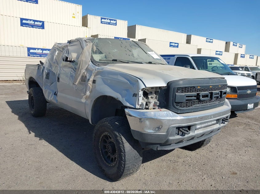 2001 Ford F-250 Lariat/Xl/Xlt silver truck gasoline 1FTNW21S41ED86748 photo #1