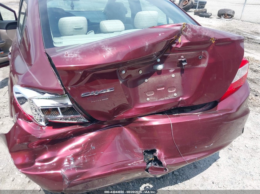 2012 Honda Civic Lx VIN: 2HGFB2F53CH575133 Lot: 43044035