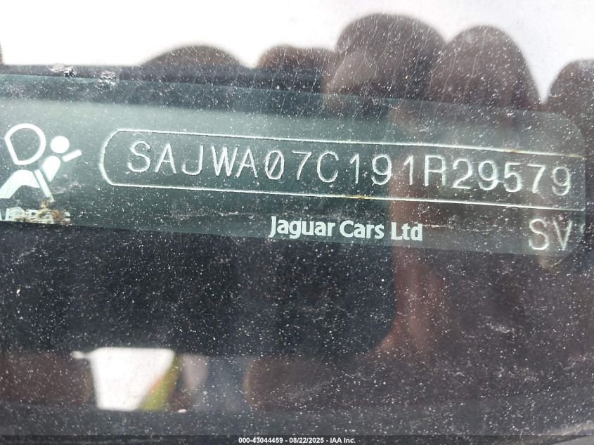 2009 Jaguar Xf Supercharged VIN: SAJWA07C191R29579 Lot: 43044459