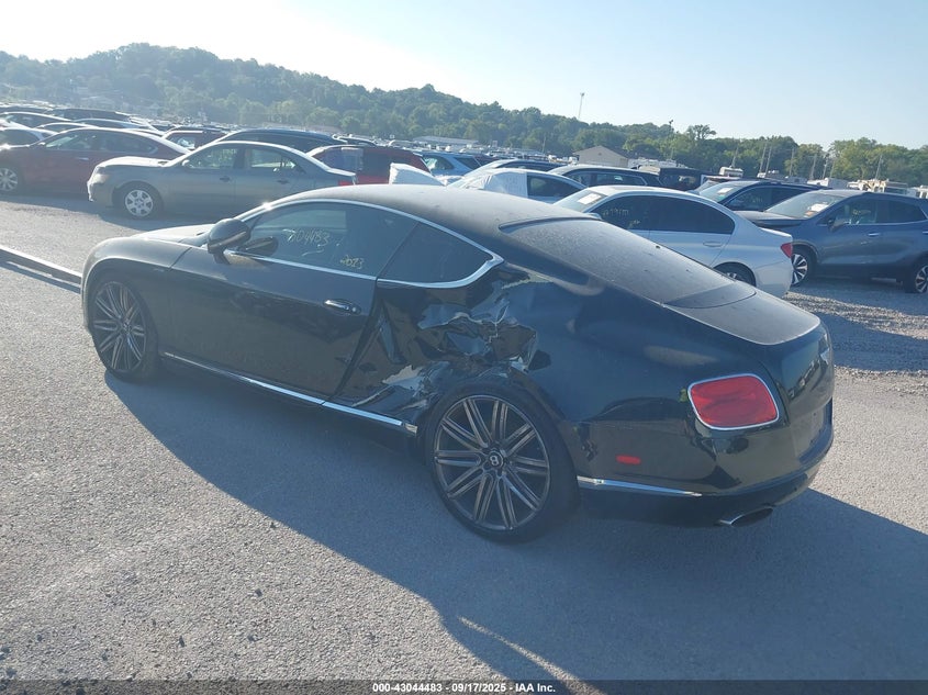 Vin: scbfc7za6dc082538, lot: 43538627, bentley continental gt speed 20133