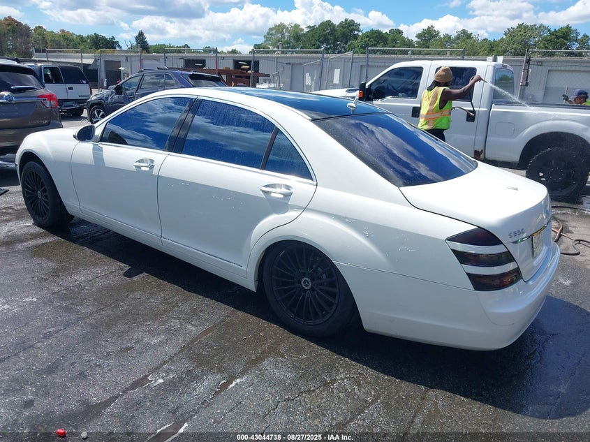 2007 Mercedes-Benz S 550 white sedan gasoline WDDNG71X47A081181 photo #4