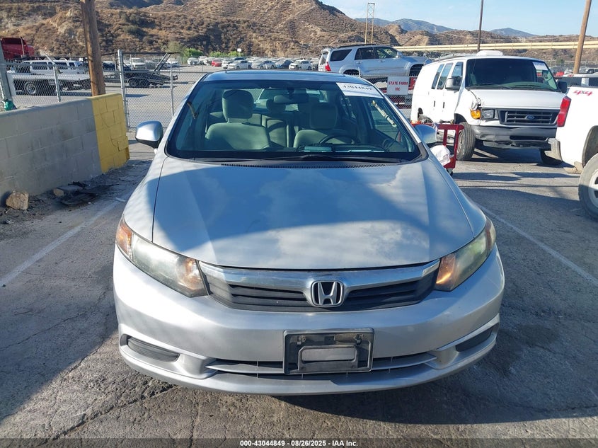 2012 Honda Civic Ex VIN: 2HGFB2F85CH302592 Lot: 43044849