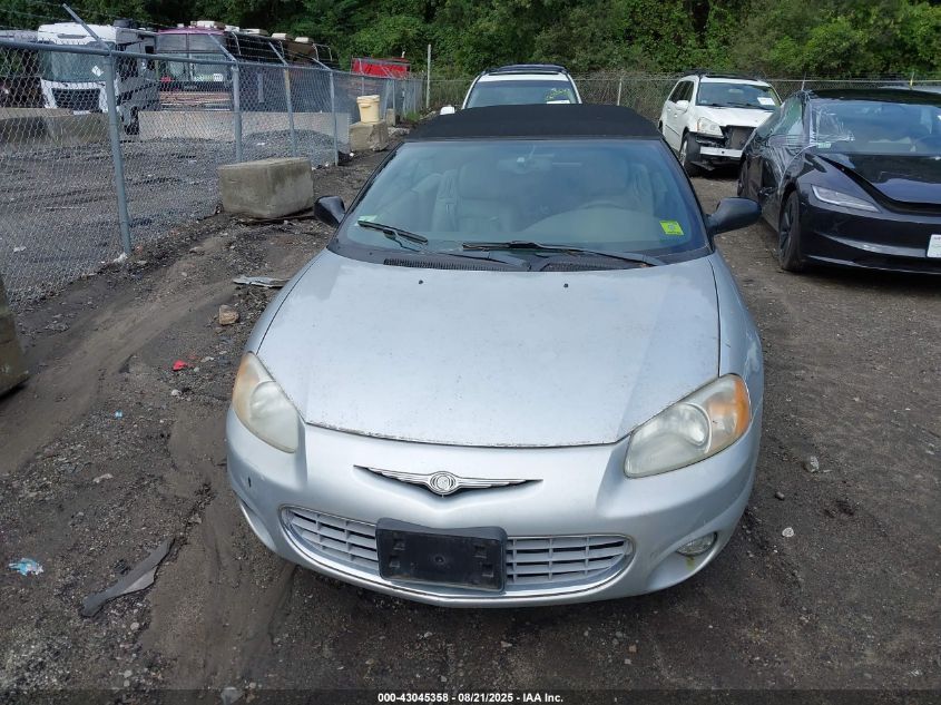 2002 Chrysler Sebring Lxi VIN: 1C3EL55R52N239216 Lot: 43045358