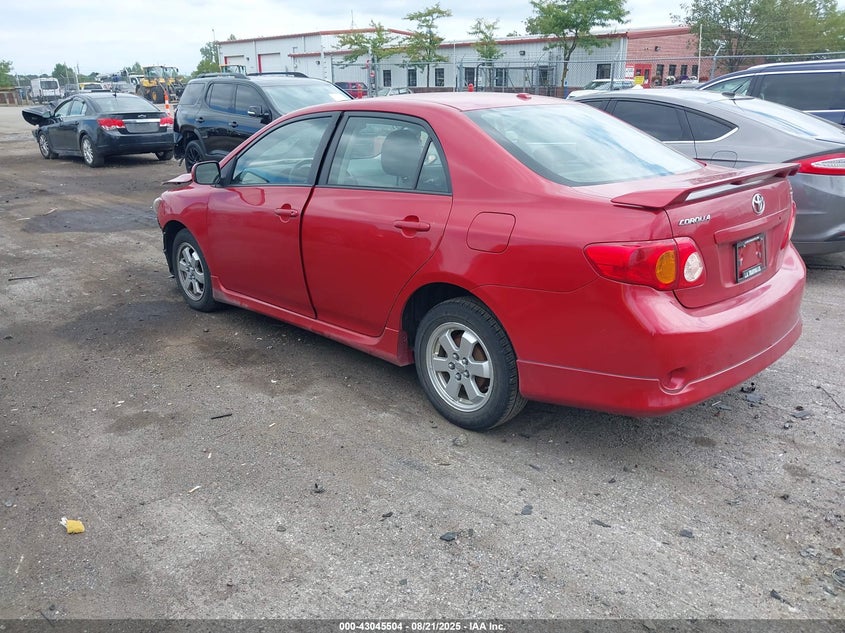 2009 Toyota Corolla S red sedan gasoline 2T1BU40E59C167103 photo #4
