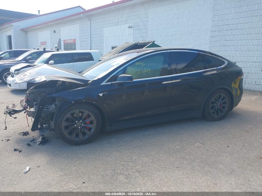 2019 Tesla Model X P100D/Performance VIN: 5YJXCDE41KF196933 Lot: 43045629