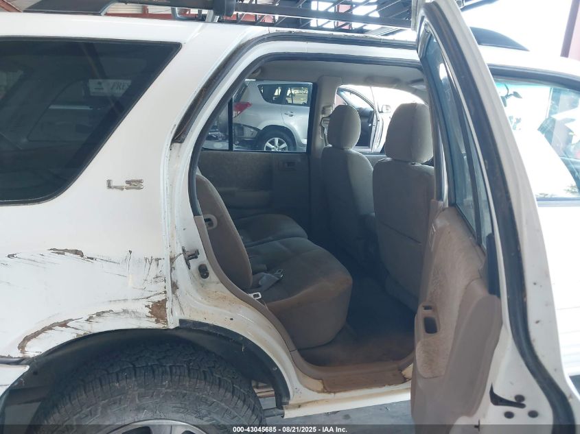 2001 Isuzu Rodeo Ls 3.2L V6/Lse 3.2L V6/S 3.2L V6 VIN: 4S2CK58W814302096 Lot: 43045685