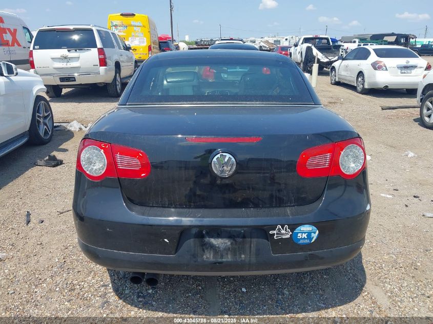 2007 Volkswagen Eos 2.0T VIN: WVWAA71F67V037600 Lot: 43045786