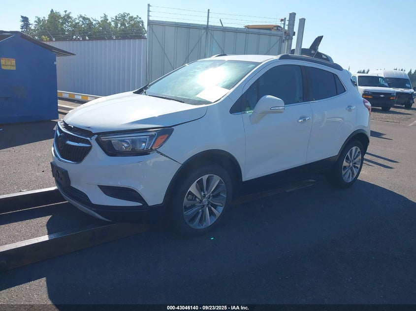 Vin: kl4cjasb9hb094095, lot: 43540284, buick encore preferred 20172