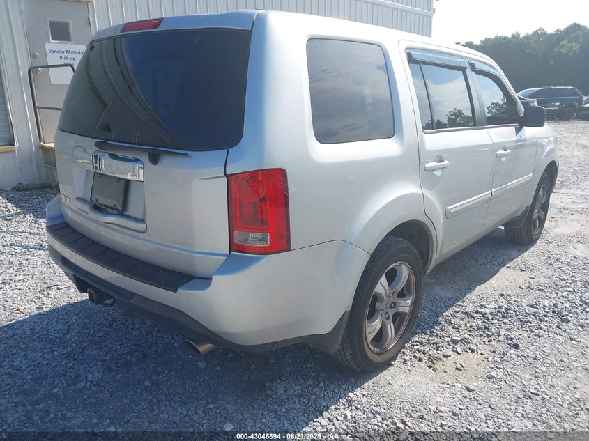 Vin: 5fnyf3h4xcb002676, lot: 43541052, honda pilot ex 20124
