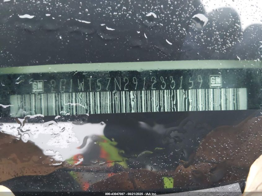 2009 Chevrolet Impala Lt VIN: 2G1WT57N291233159 Lot: 43047087