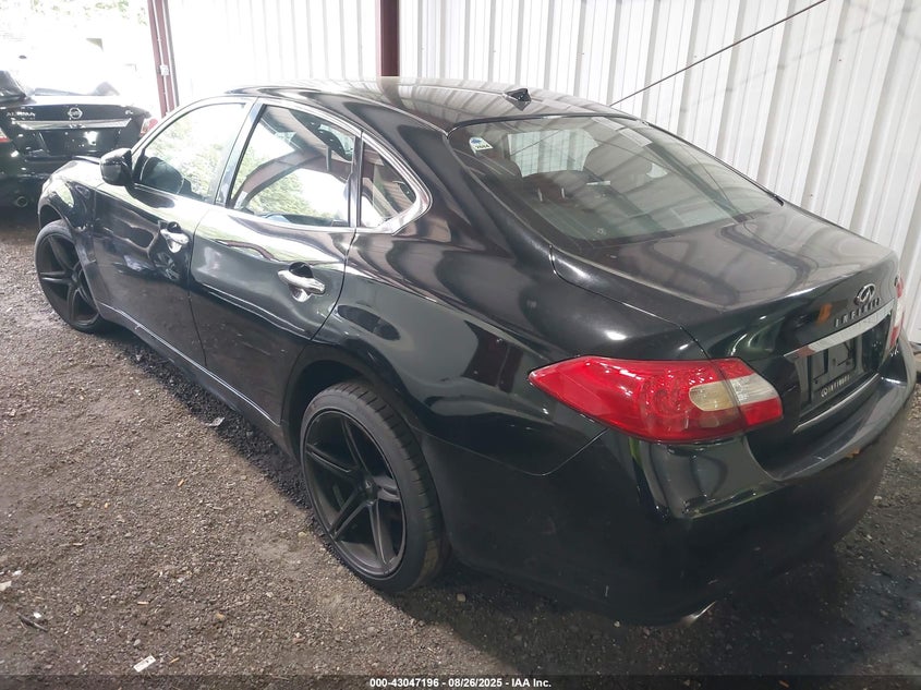 2011 Infiniti M37X black sedan gasoline JN1BY1AR4BM370113 photo #4