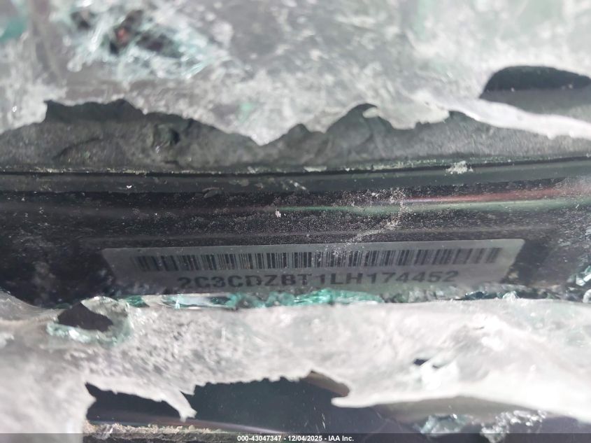 2020 Dodge Challenger R/T VIN: 2C3CDZBT1LH174452 Lot: 43047347