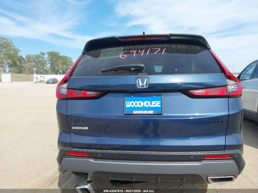2026 Honda Cr-V Hybrid Awd Sport-L VIN: 7FARS6H80TE015798 Lot: 43047619