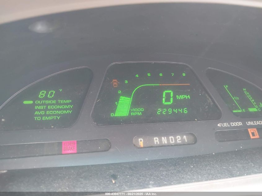 1999 Mercury Villager Estate/Sport VIN: 4M2XV11T8XDJ29857 Lot: 43047771