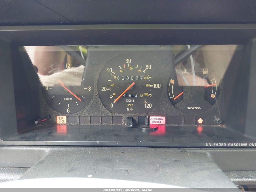 1991 Volvo 240 VIN: YV1AA8844M1435668 Lot: 43047811