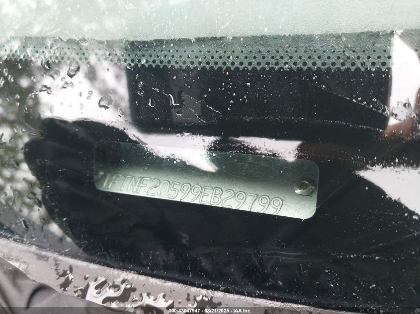 2009 Ford F-250 Xl/Xlt VIN: 1FTNF20599EB29799 Lot: 43047947