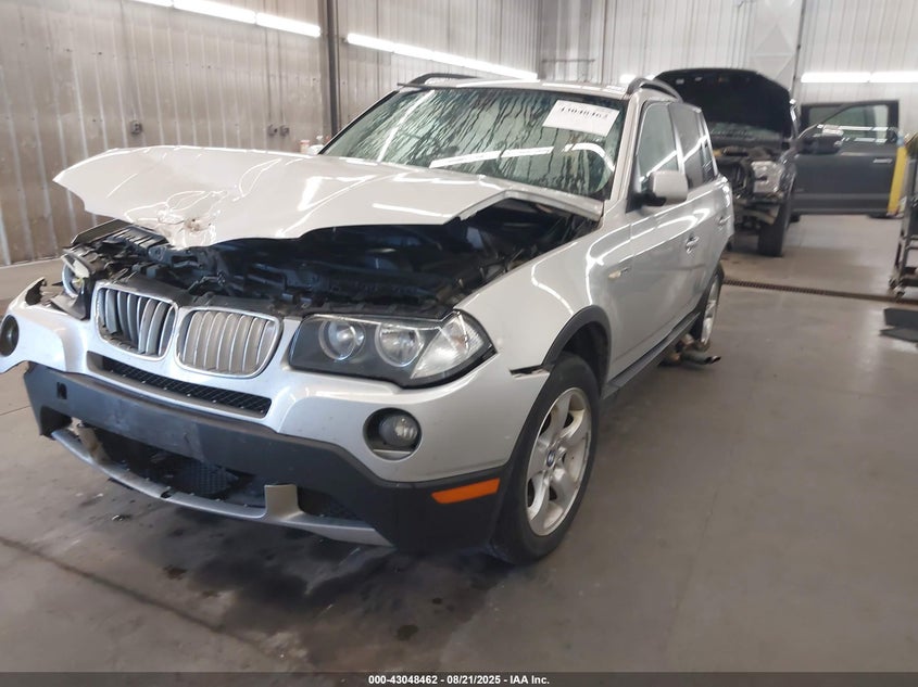 2008 BMW X3 3.0Si silver other gasoline WBXPC93428WJ06728 photo #3