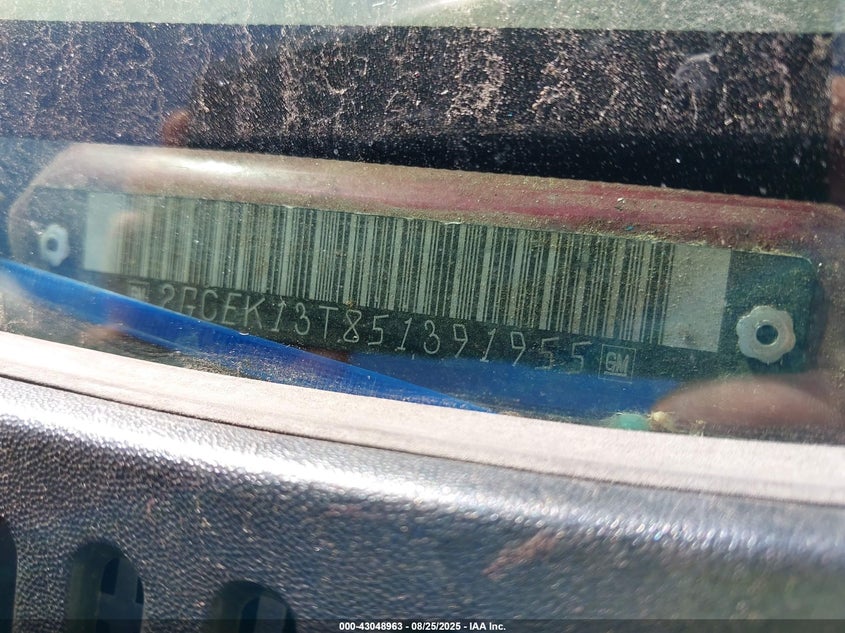 2005 Chevrolet Silverado 1500 Z71 VIN: 2GCEK13T851391955 Lot: 43048963