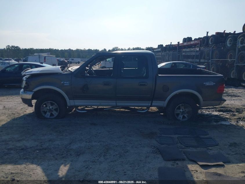 2002 Ford F-150 Lariat/Xlt VIN: 1FTRW08L82KD62539 Lot: 43048991
