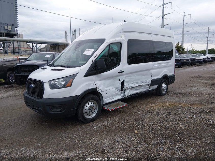 Vin: 1fbax9x86pka05982, lot: 43543212, ford transit-350 passenger van xl 20232