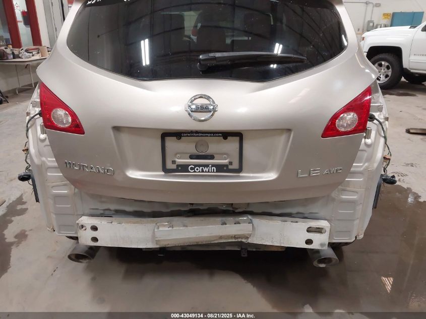 2010 Nissan Murano Le VIN: JN8AZ1MW0AW132192 Lot: 43049134