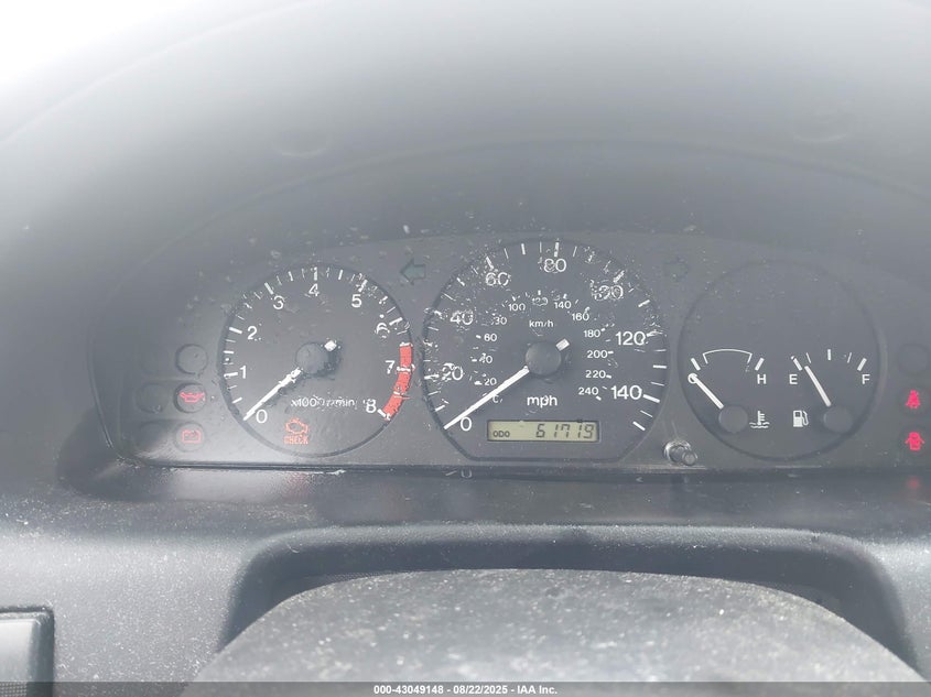 1998 Mazda 626 Dx/Lx VIN: 1YVGF22CXW5736434 Lot: 43049148