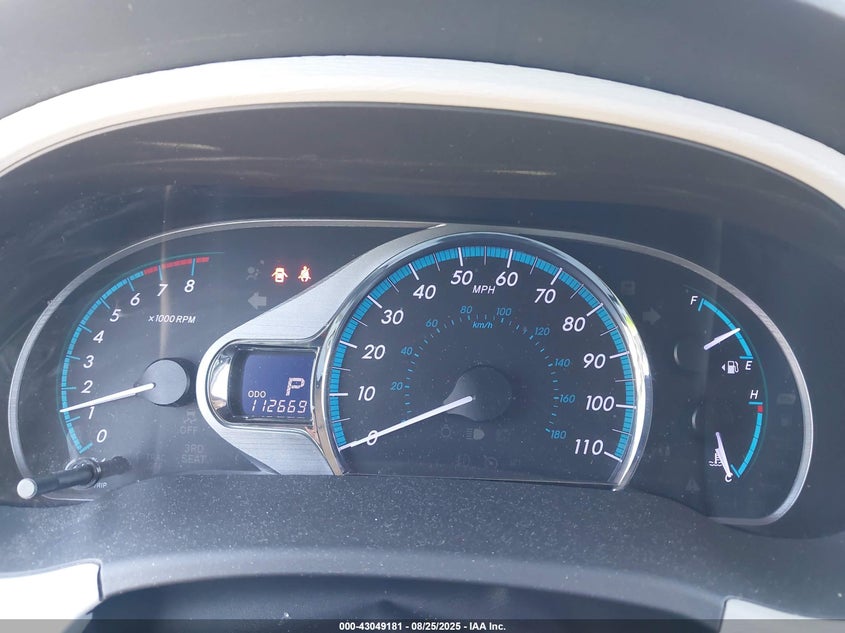 2011 Toyota Sienna Xle V6 VIN: 5TDYK3DC5BS042652 Lot: 43049181