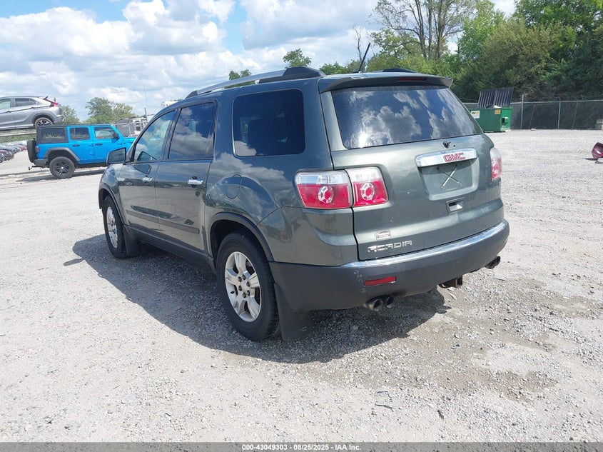 Vin: 1gkkrned8bj187707, lot: 43543464, gmc acadia sl 20113
