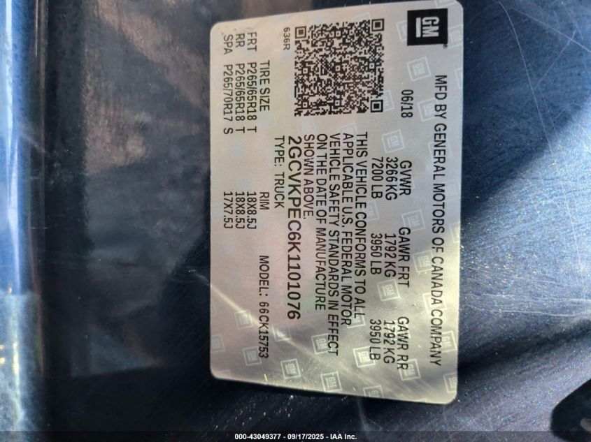 2022 Chevrolet Silverado 2500Hd VIN: 1GC4YNE72NF226381 Lot: 43049377