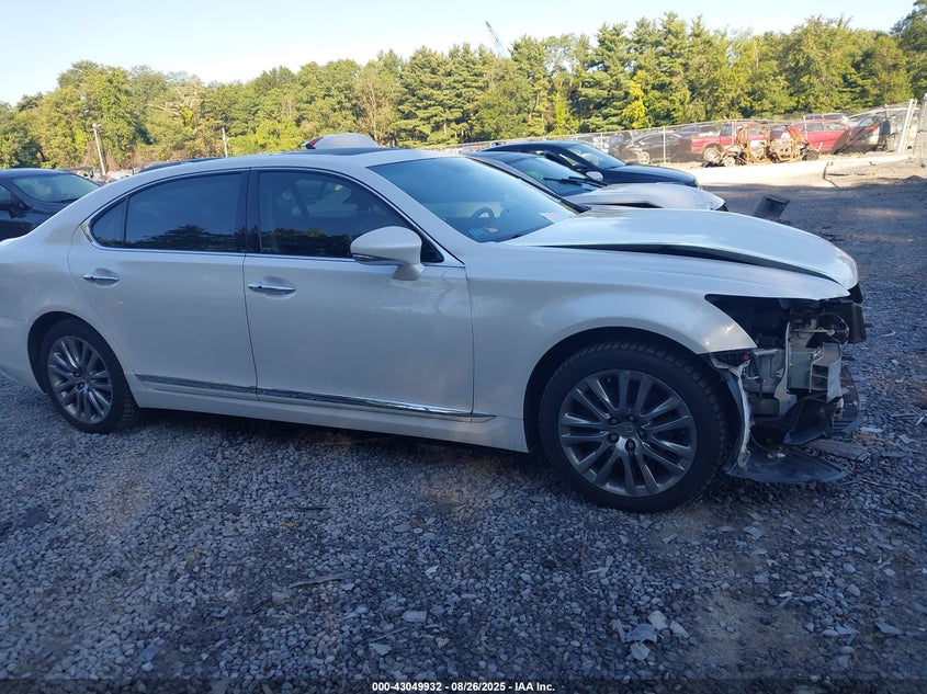2017 Lexus Ls 460 4.6 White Lot 111043049932 Vin JTHGL5EF1H5057627