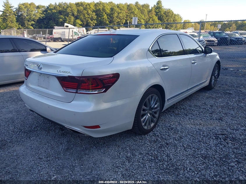 2017 Lexus Ls 460 4.6 White Lot 111043049932 Vin JTHGL5EF1H5057627