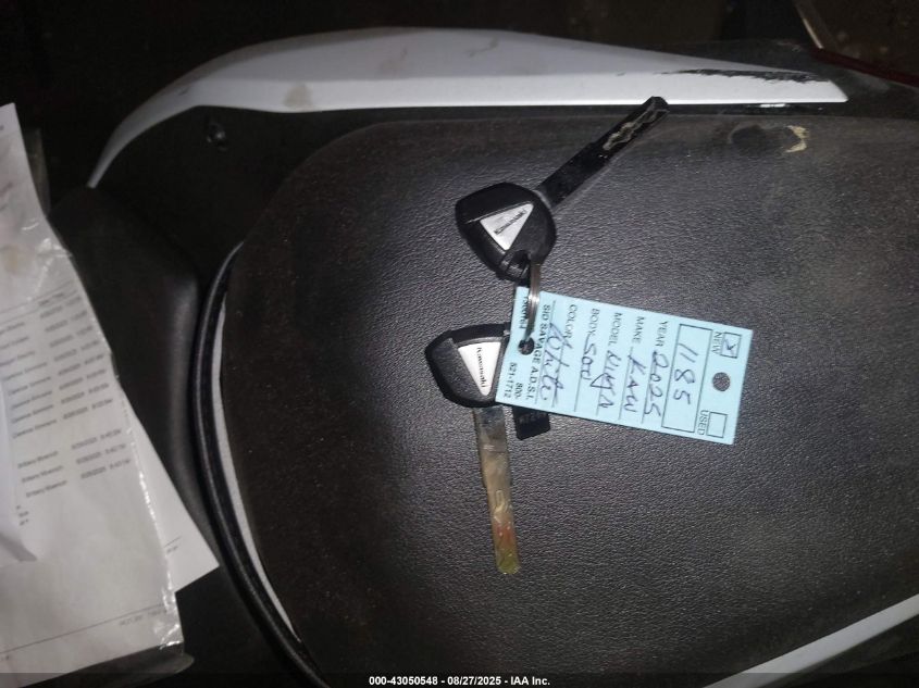 2025 Kawasaki Ex500 VIN: ML5EXGG13SDA51185 Lot: 43050548