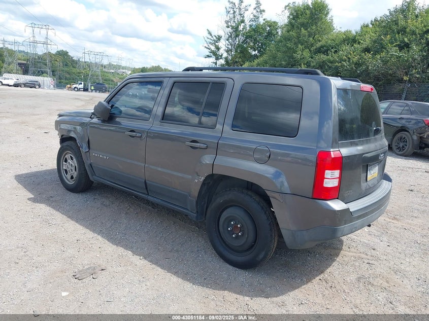 2016 JEEP PATRIOT SPORT - 1C4NJPBA4GD670221